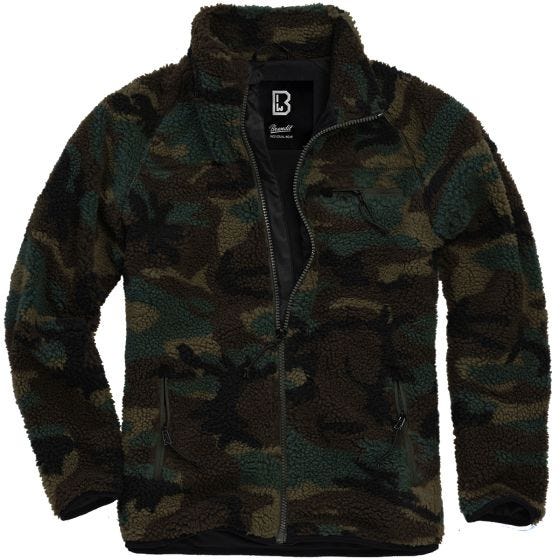 Brandit Teddyfleece Jacke - Woodland