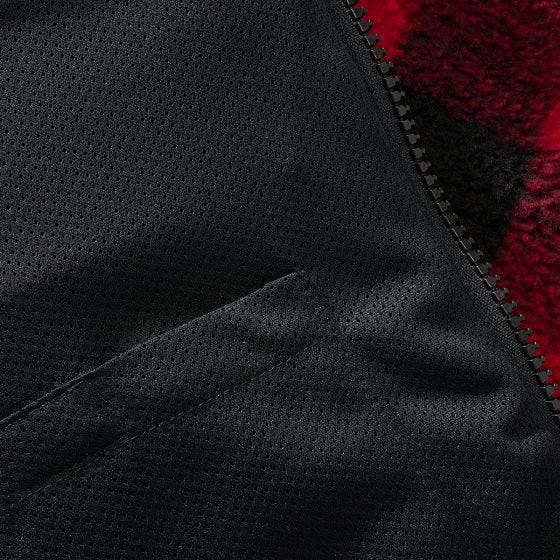 Brandit Teddyfleece Jacke - Rot/Schwarz