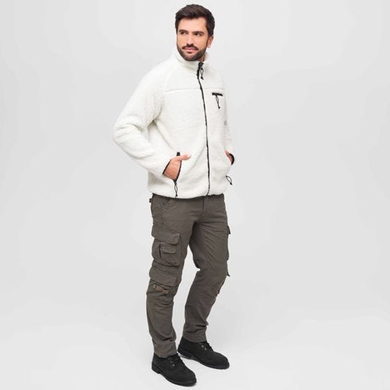 Brandit Teddyfleece Jacke - Weiß