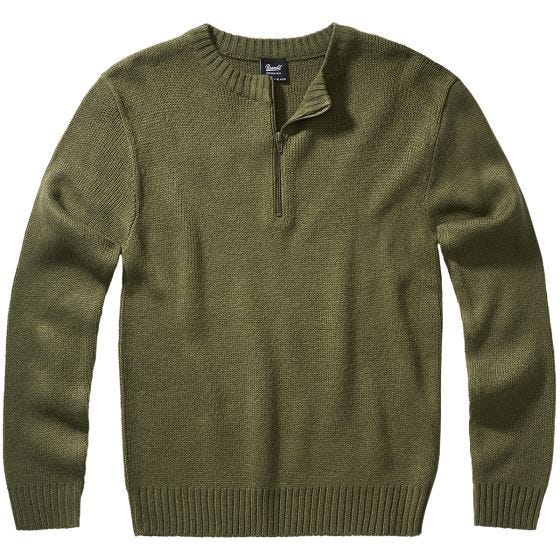 Brandit Armee Pullover-Troyer - Olivgrün