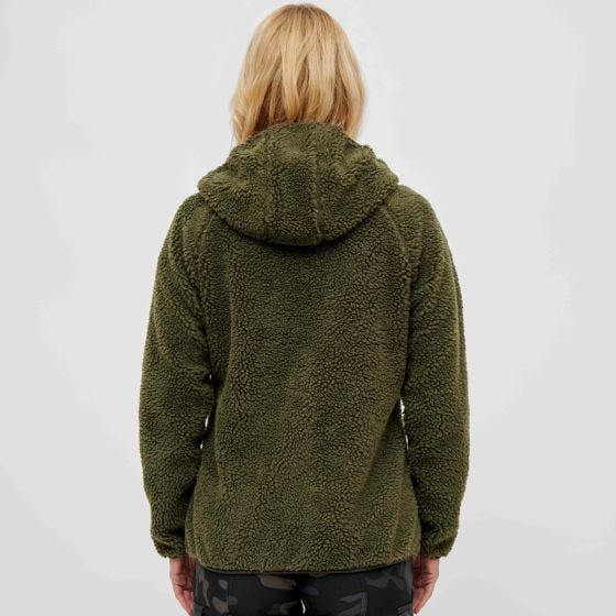 Brandit Damen Teddyfleece Jacke - Olivgrün