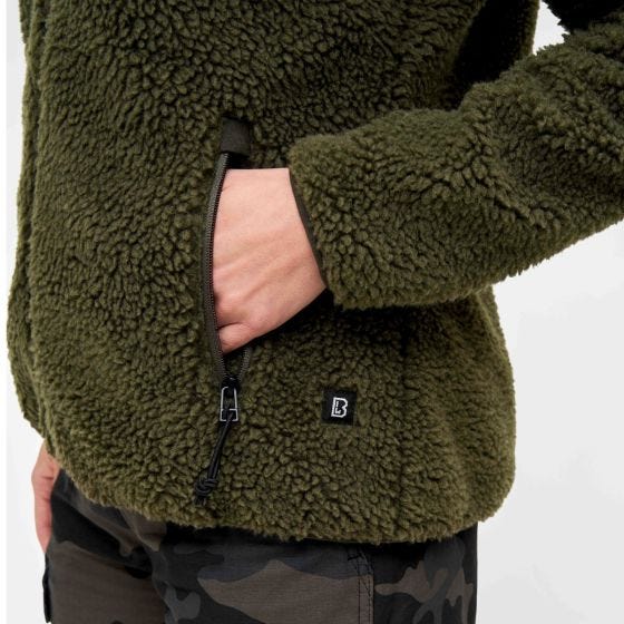 Brandit Damen Teddyfleece Jacke - Olivgrün
