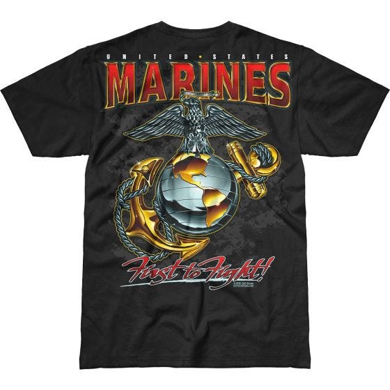 7.62 Design USMC Eagle, Globe & Anchor Battlespace T-Shirt Schwarz