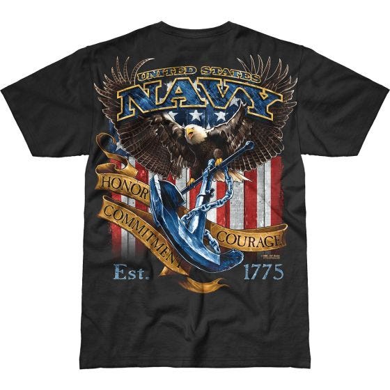 7.62 Design USN Fighting Eagle Battlespace T-Shirt Schwarz
