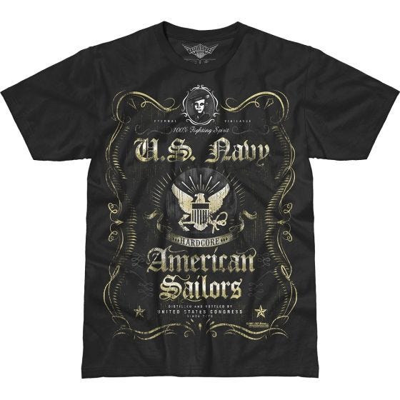 7.62 Design USN Fighting Spirit Battlespace T-Shirt Schwarz