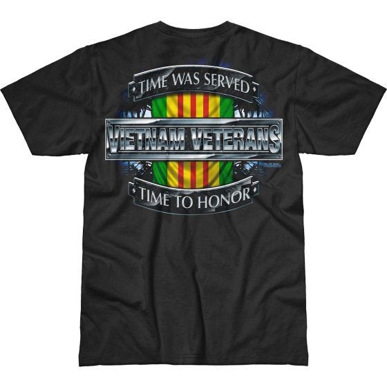 7.62 Design Vietnam Veterans Time Served Battlespace T-Shirt Schwarz