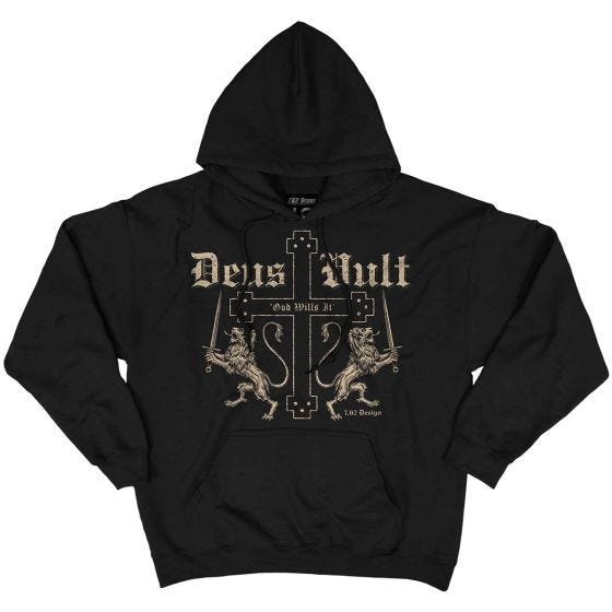 7.62 Design Deus Vult Kapuzenpullover Schwarz