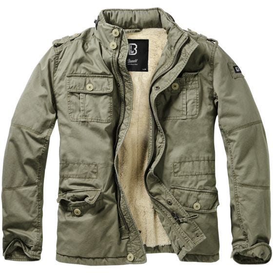 Brandit Britannia Winter Jacke Olivgrün