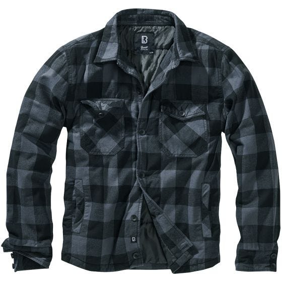 Brandit Lumber Jacke - Schwarz/Grau