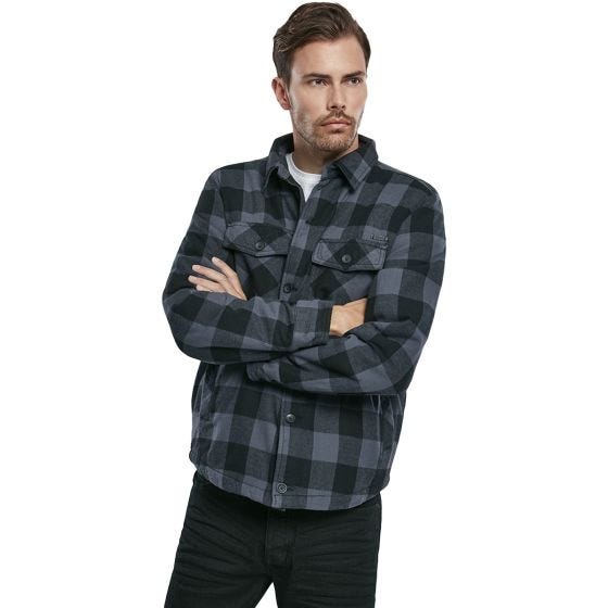 Brandit Lumber Jacke - Schwarz/Grau