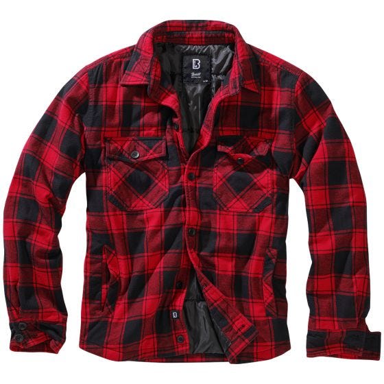 Brandit Lumber Jacke - Rot/Schwarz