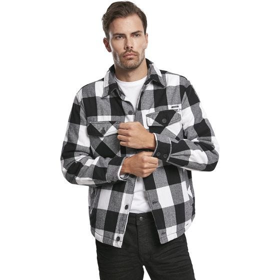 Brandit Lumber Jacke - Weiß/Schwarz