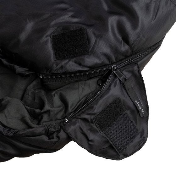 Alpinus Classic 1250 (Left) Schlafsack - Schwarz/Rot