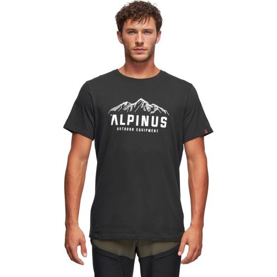 Alpinus Mountains Active Herren T-Shirt - Schwarz