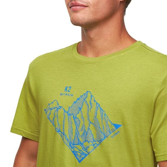Alpinus Tactical Skilbrum T-Shirt - Olivgrün