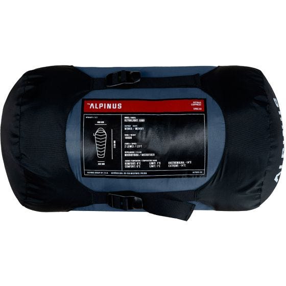 Alpinus Ultralight 1000 (Left) Schlafsack - Blau
