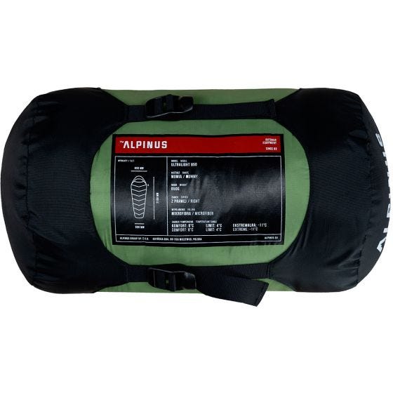 Alpinus Ultralight 850 (Right) Schlafsack - Grün