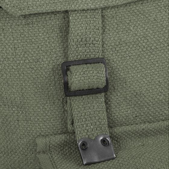 Highlander Stoff-Rucksack mit Taschen Groß Olivgrün