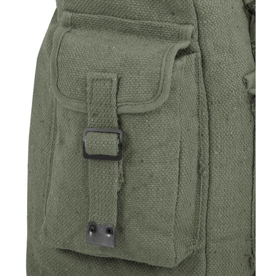 Highlander Stoff-Rucksack mit Taschen Groß Olivgrün