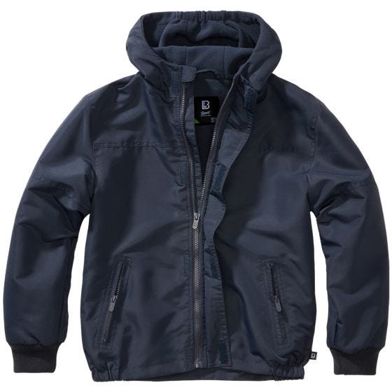 Brandit Kinder Windbreaker Front Zip Jacke - Navy