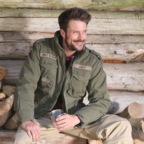 Brandit M-65 Giant Jacke Olivgrün