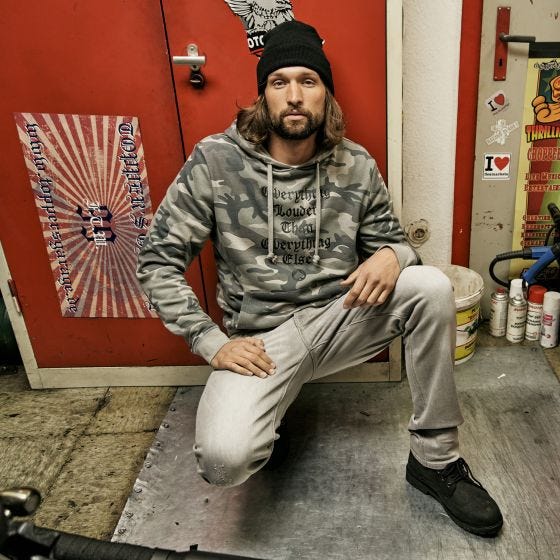 Brandit Motörhead Sweathoody Kapuze - Grey Camo
