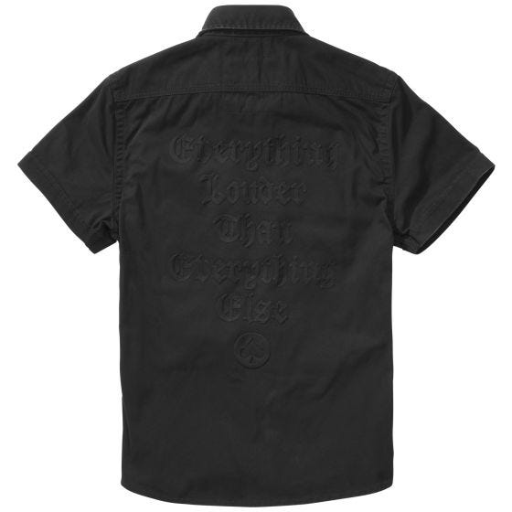 Brandit Motörhead Vintage Kurzarmhemd - Schwarz