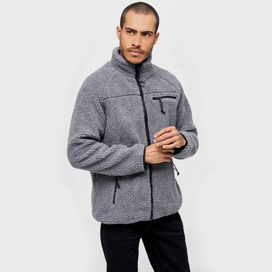 Brandit Teddyfleece Jacke - Anthrazit
