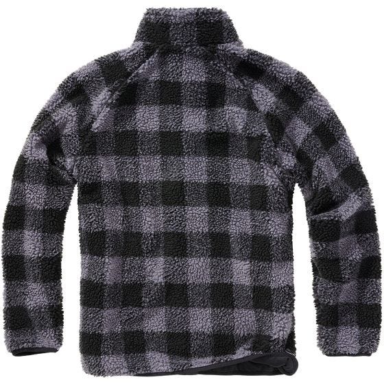 Brandit Teddyfleece Jacke - Schwarz/Grau