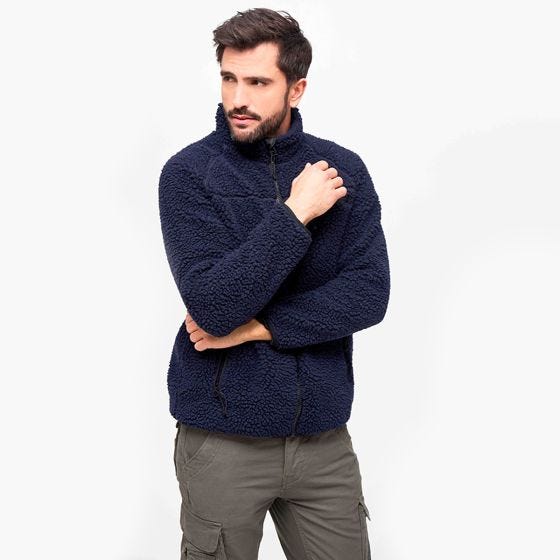 Brandit Teddyfleece Jacke - Navy