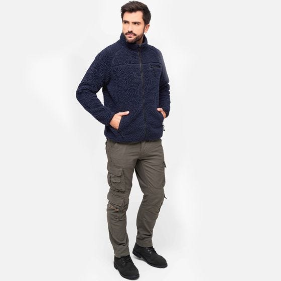 Brandit Teddyfleece Jacke - Navy