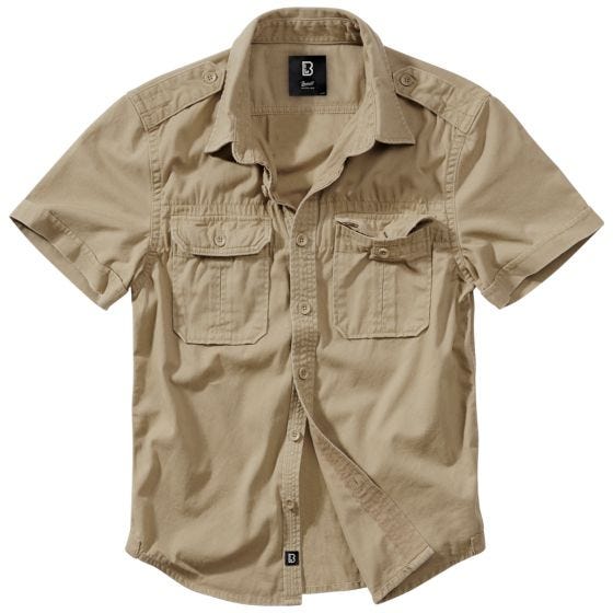 Brandit Vintage Kurzarmhemd - Camel