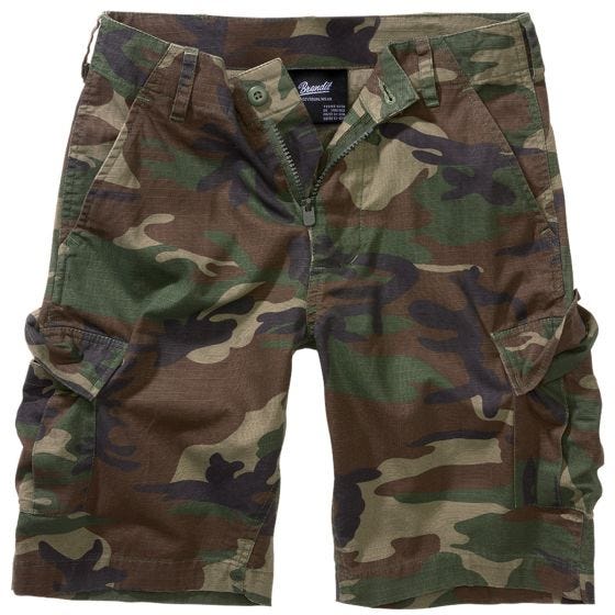 Brandit Kinder BDU Shorts - Woodland