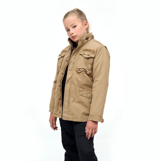 Brandit Kinder M-65 Giant Jacke - Camel