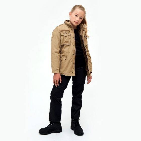 Brandit Kinder M-65 Giant Jacke - Camel