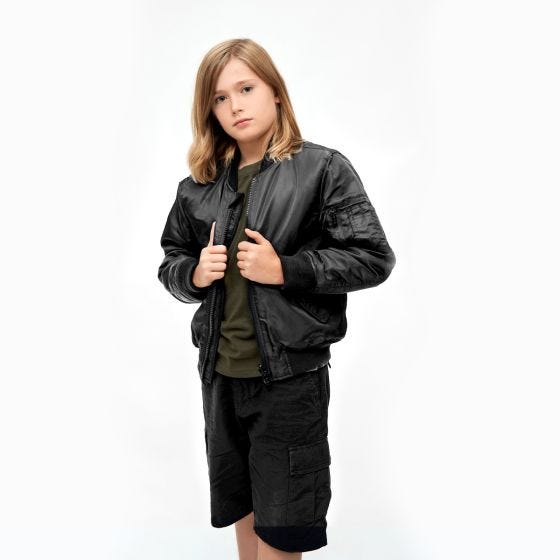 Brandit Kinder MA1 Jacke - Schwarz