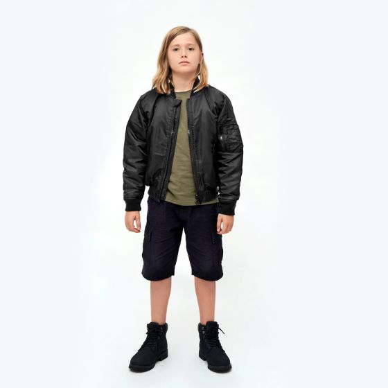 Brandit Kinder MA1 Jacke - Schwarz