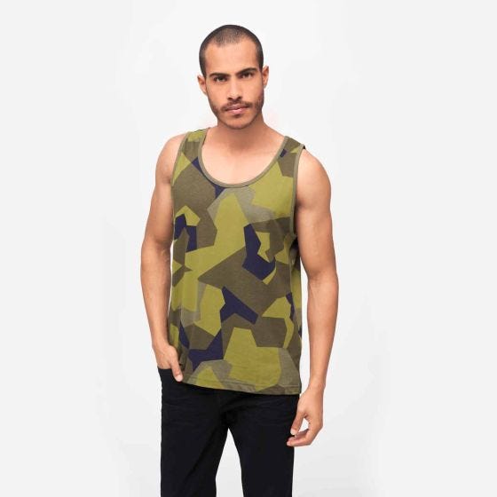 Brandit Tanktop - Swedish M90 Camo