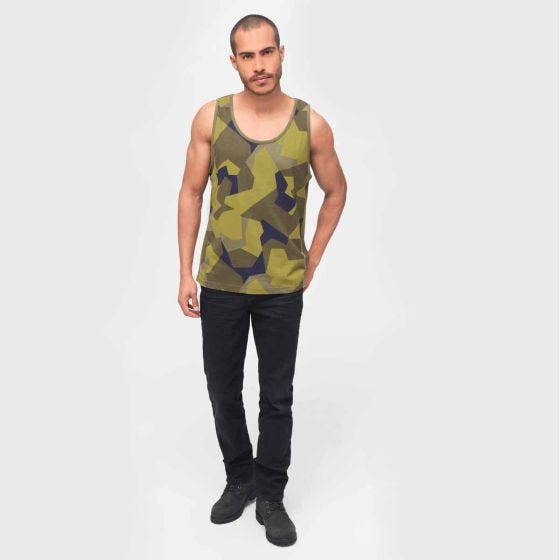 Brandit Tanktop - Swedish M90 Camo