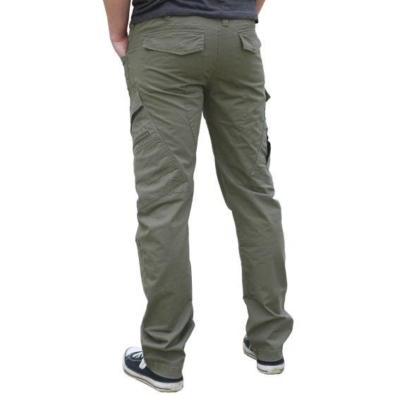 Brandit Adven Hose in Slim-Fit-Passform Dark Camo