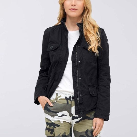 Brandit Damen Britannia Jacke - Schwarz
