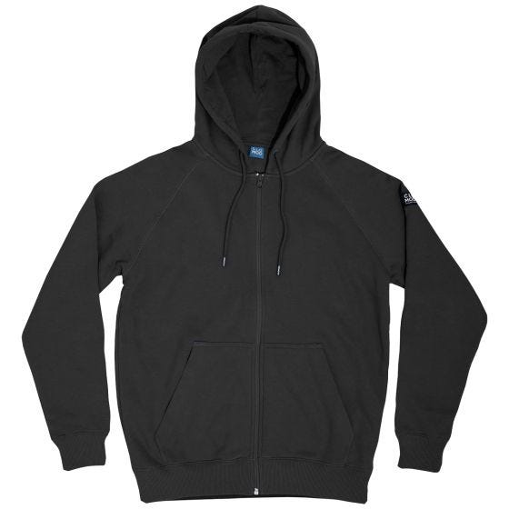 CLOMOD "Blank" Sweater mit durchgehendem Reißverschluss - Schwarz