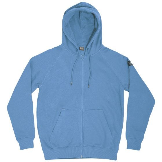 CLOMOD "Blank" Sweater mit durchgehendem Reißverschluss - Dawn Blue