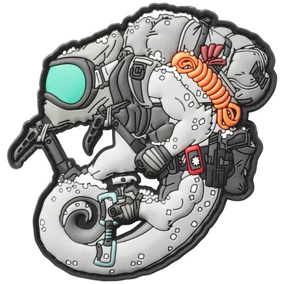 Patchlab Patch mit arktischem Chamäleon Weiß