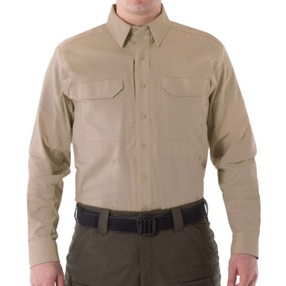 First Tactical V2 Herren Einsatzhemd langärmelig Khaki