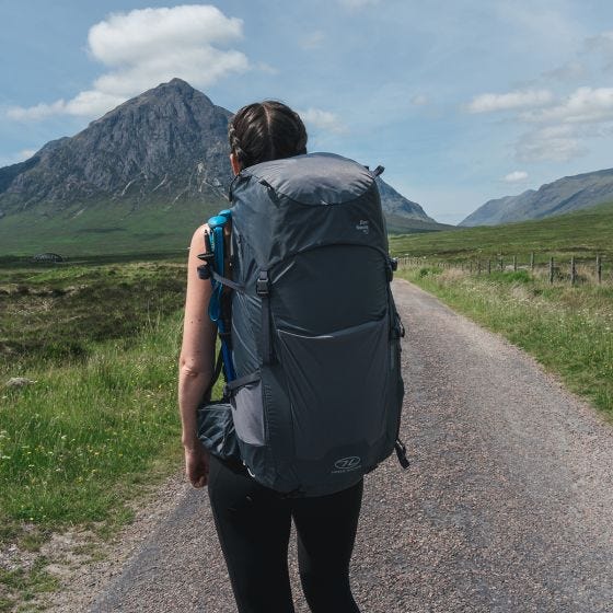 Highlander Damen Ben Nevis Rucksack 52 L - Grau