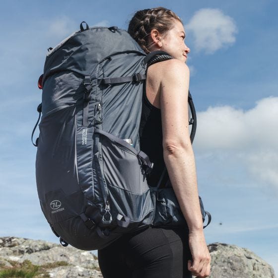 Highlander Damen Ben Nevis Rucksack 52 L - Grau