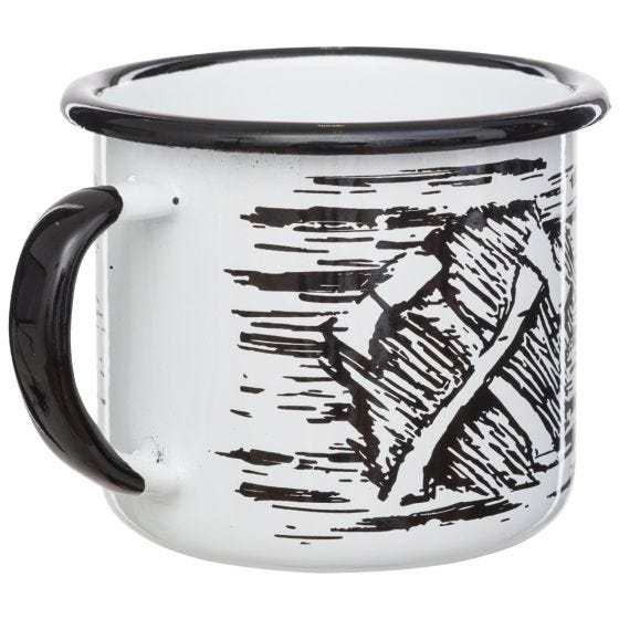 Helikon Axe Enamel Becher 350 ml - Weiß
