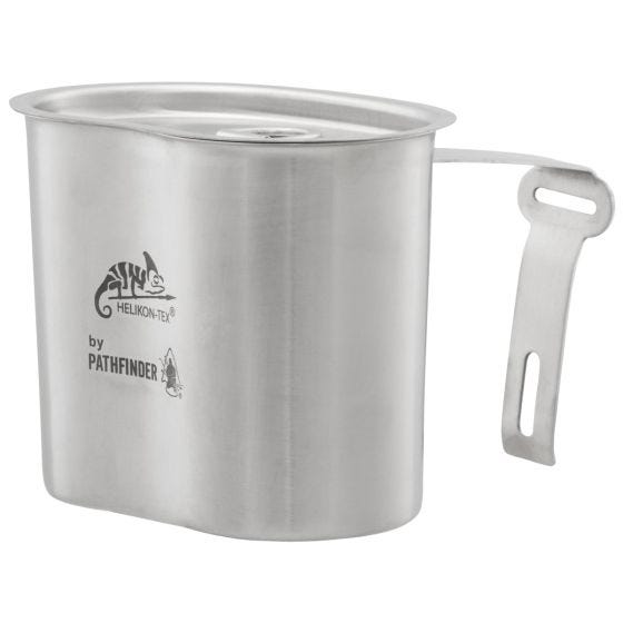 Helikon Pathfinder Feldflasche mit Hülle - Edelstahl