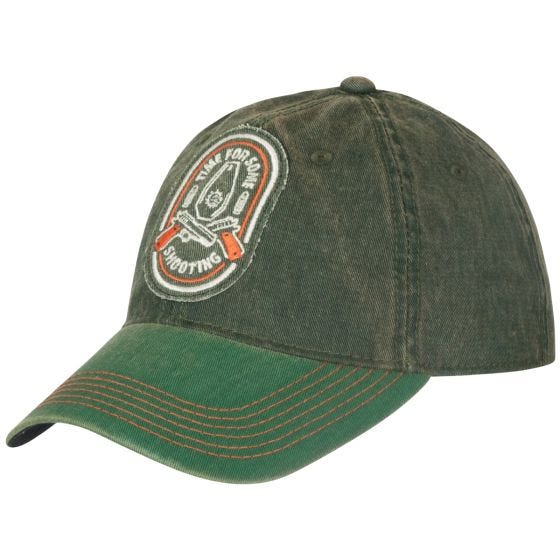 Helikon Shooting Time Schirmmütze - Dirty Washed Dark Green / Dirty Washed Kelly Green